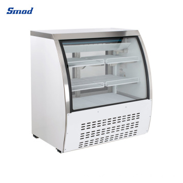 Smad Curved Glass Refrigerated Deli Meat Display Case Showcase Chiller